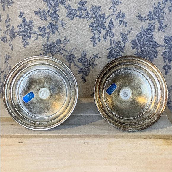 Pair of Vintage F. B. Rogers Silverplated Candlesticks Japan - Picture 4 of 8